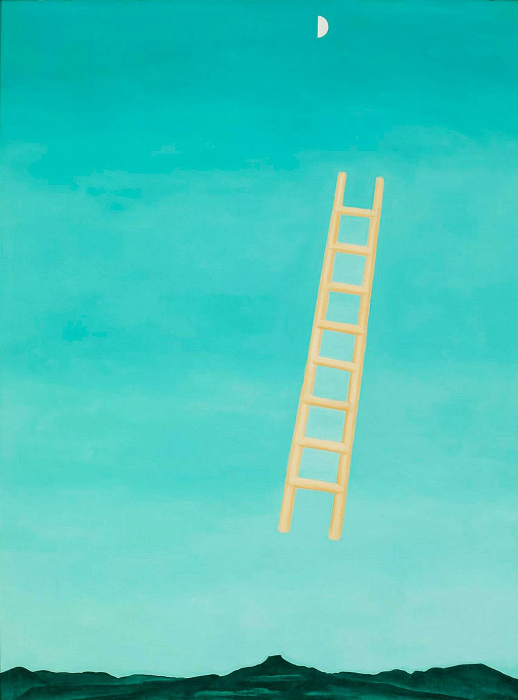 Ladder to the Moon in Detail Georgia O'Keeffe